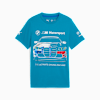 BMW M Motorsport Car Graphic Tee Youth, Tropical Blue, small-SEA