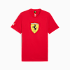 Scuderia Ferrari Sportswear Coloured Shield Tee Men, Rosso Corsa, small-SEA