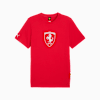 Ferrari Tonal Shield Tee Men, Rosso Corsa, small
