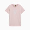 Scuderia Ferrari Sportswear Tonal Shield Tee Women, Mauve Mist, small-SEA