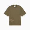 GRAPHIC Men's Running Tee, Loden Green, small-AUS