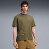 GRAPHIC Men's Running Tee, Loden Green, small-AUS