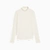 Camiseta de golf de manga larga Charlotte Modalon para mujer, Warm White, small