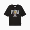 NEKOSAN x HOOPS DYLAN Graphic Oversized Short Sleeve Tee Unisex, PUMA Black, small