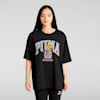 NEKOSAN x HOOPS DYLAN Graphic Oversized Short Sleeve Tee Unisex, PUMA Black, small