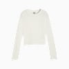PUMA x ROSÉ Long Sleeve Tee Women, Warm White, small-PHL