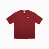Premium Essentials Layered Boxy Tee Men, Ruby Shimmer, small-PHL