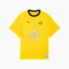 T-shirt PUMA HOOPS x Borussia Dortmund II da uomo, Faster Yellow, small