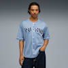 Oversized Baseball Jersey Men, Cool Blue, small-VNM