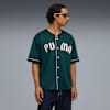 Oversized Baseball Jersey Men, Green Terrain, small-VNM