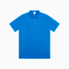 Wardrobe Essentials PUMA Logo Polo Men, Mountain Blue, small-SEA