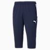teamLIGA Training 3/4 Football Pants Men, Peacoat-Puma White, small-SEA