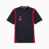 Playera de fútbol para hombre KING Pro, New Navy-Dark Crimson, small