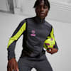 KING Pro Fußballjacke Herren, Strong Gray-Electric Lime, small