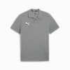 teamGOAL Casuals Men's Football Polo, Medium Gray Heather-PUMA White, small-SEA