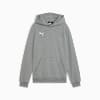 teamGOAL Football Casuals Hoody Youth, Medium Gray Heather-PUMA White, small
