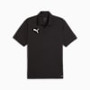 teamGOAL Men's Football Polo, PUMA Black-PUMA White-Flat Dark Gray, small-SEA