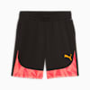 individualFINAL Men's Football Shorts, PUMA Black-Sun Stream, small-THA