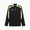 Maglia con zip corta individualLIGA da uomo, PUMA Black-Fizzy Apple, small