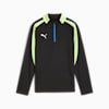 Camiseta individualLIGA con cremallera de un cuarto juvenil, PUMA Black-Fizzy Apple, small