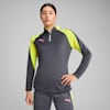 IndividualBLAZE Women's 1/4 Zip Football Top, Galactic Gray, small-AUS