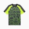 IndividualLIGA Graphic Football Jersey Men, Galactic Gray-Yellow Alert, small