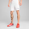 INDIVIDUAL Padel Training Shorts Men, PUMA White-Vivid Blue-Heat Fire, small