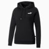 Sudadera con capucha bordada Essentials+ para mujer, Puma Black, small