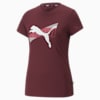 PUMA POWER Women's Graphic Tee, Aubergine, small-AUS