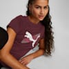 PUMA POWER Women's Graphic Tee, Aubergine, small-AUS