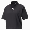 Open Road High Neck Tee Women, Puma Black, small-SEA