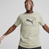 เสื้อยืดผู้ชายลายกราฟิก Cat, Pebble Gray, small-THA