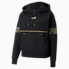 PUMA POWER Women's Deco Glam Hoodie, Puma Black, small-NZL