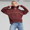PUMA POWER Women's Deco Glam Hoodie, Aubergine, small-NZL