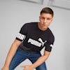 PUMA POWER Colourblock Tee Men, PUMA Black, small-PHL