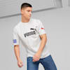 PUMA POWER Colourblock Tee Men, PUMA White-Warm Earth, small-PHL