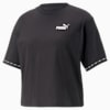PUMA POWER Tape Tee Women, PUMA Black, small-THA