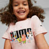 PUMA x SPONGEBOB Tee and Shorts Set Kids, Rose Dust-light gray heather, small-SEA