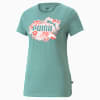 Essentials+ Flower Power Tee Women, Adriatic, small-SEA