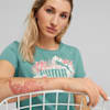 Essentials+ Flower Power Tee Women, Adriatic, small-SEA