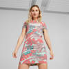 Essentials+ Flower Power Tee Dress Women, Minty Burst, small-SEA