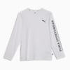 Essentials Men's Long Sleeve Tee, Puma White, small-NZL