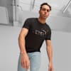 Essentials+ CAMO Men's Graphic Tee, PUMA Black-cayenne pepper, small-SEA