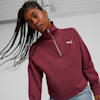 HER Women's High-Neck Half-Zip Sweatshirt, Dark Jasper, small-SEA