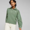 HER Women's High-Neck Half-Zip Sweatshirt, Eucalyptus, small-AUS