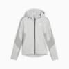 EVOSTRIPE Women's Full-Zip Hoodie, Light Gray Heather, small-AUS