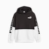 PUMA POWER Colourblock Hoodie - Boys 8-16 years, PUMA Black, small-AUS