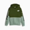 PUMA POWER Colourblock Hoodie - Boys 8-16 years, Myrtle, small-AUS