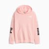PUMA POWER Colourblock Hoodie - Girls 8-16 years, Peach Smoothie, small-AUS