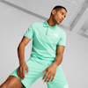 Summer Splash Graphic Polo Shirt Men, Mint, small-THA